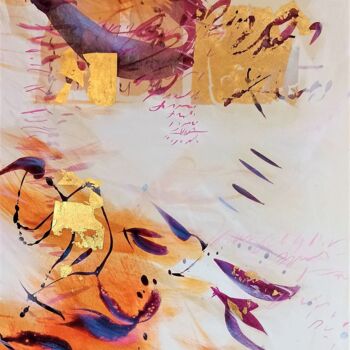 Картина под названием "Dyades" - Caroline Keller, Подлинное произведение искусства, Масло Установлен на Деревянная рама для…