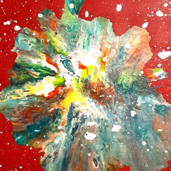 Painting titled "Explosion de joie" by Caroline Lyhor, Original Artwork, Acrylic