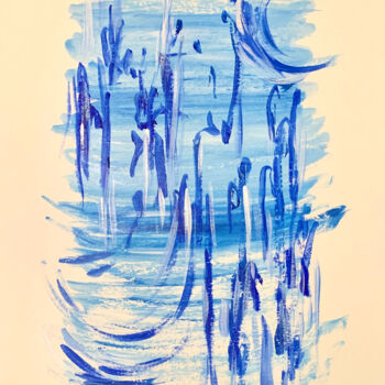 "Belles ondes" başlıklı Tablo Caroline Montigneaux tarafından, Orijinal sanat, Akrilik