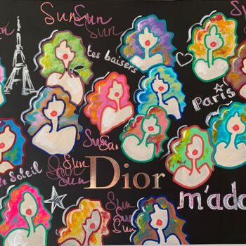 Peinture intitulée "Dior m’adore" par Caroline Montigneaux, Œuvre d'art originale, Acrylique