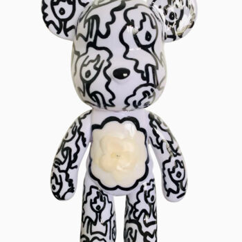 Escultura intitulada "Coco Chanel Bear" por Caroline Montigneaux, Obras de arte originais, Resina