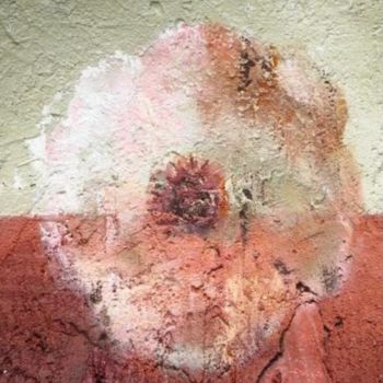 Peinture intitulée "Fleur" par Caroline Provost, Œuvre d'art originale, Acrylique Monté sur Autre panneau rigide