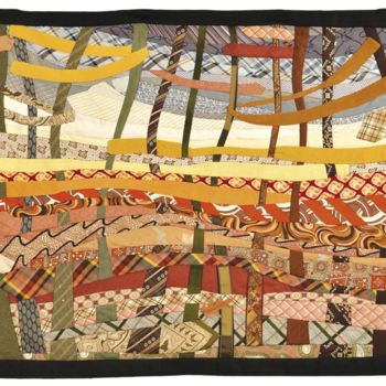 Arte textil titulada "Novembre" por Caroline Regnaut, Obra de arte original