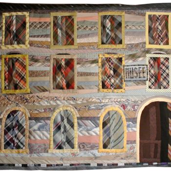 Textile Art titled "Le musée de Panissi…" by Caroline Regnaut, Original Artwork