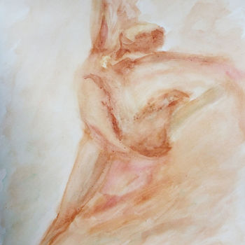Ζωγραφική με τίτλο "Danse" από Caroline Rainette, Αυθεντικά έργα τέχνης, Ακουαρέλα