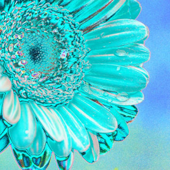 Digital Arts titled "Ice blue" by Carol Lynch, Original Artwork, Digital Painting