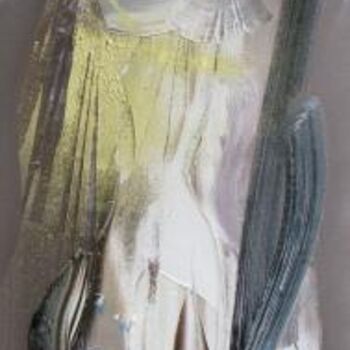 Peinture intitulée "Ange de nacre" par Caroll Roughol, Œuvre d'art originale