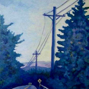 Peinture intitulée "Country Road" par Carolyn   A. Debnam, Œuvre d'art originale, Acrylique Monté sur Châssis en bois