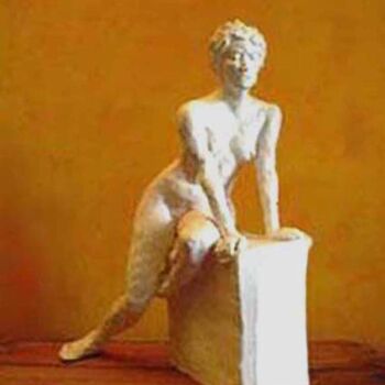 Γλυπτική με τίτλο "Modelled Clay - Pla…" από Carolyn   A. Debnam, Αυθεντικά έργα τέχνης, Χύσιμο