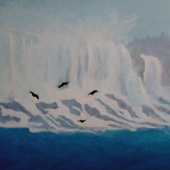 Peinture intitulée "Niagara Falls" par Carolyn   A. Debnam, Œuvre d'art originale, Acrylique Monté sur Châssis en bois