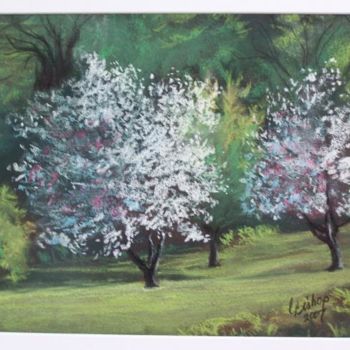 Pintura titulada "Spring on Franklin…" por Carolyn Bishop, Obra de arte original, Oleo