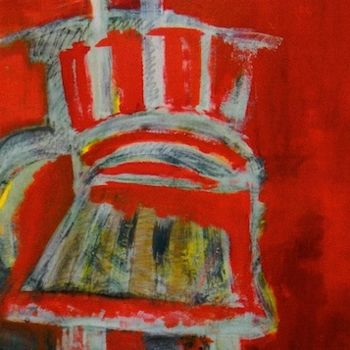 Pittura intitolato "Easy Chair" da Carol Lorac Young, Opera d'arte originale