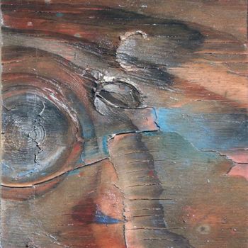 Pintura intitulada "Boatyard Blues" por Carol Lorac Young, Obras de arte originais, Óleo