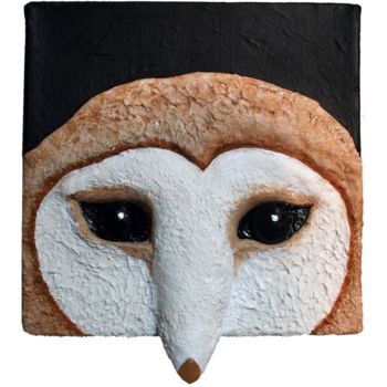 Pittura intitolato "Barn Owl" da Carol Lorac Young, Opera d'arte originale, Altro
