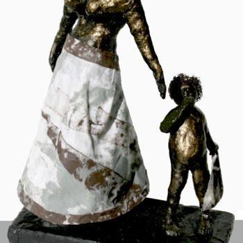 Escultura intitulada "Babas Choice" por Carol Lorac Young, Obras de arte originais
