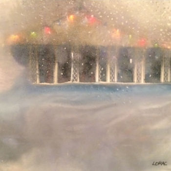 Painting titled "Snow On The Dance C…" by Carol Lorac Young, Original Artwork