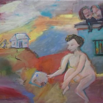 Peinture intitulée "suzanne et les viei…" par Caropeu, Œuvre d'art originale