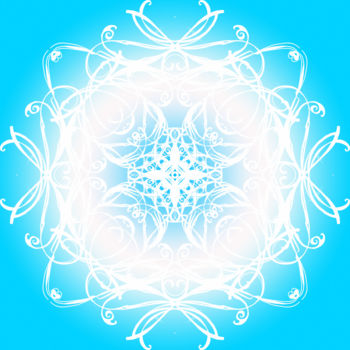 Digital Arts titled "mandala bleu" by Carpediemlfr, Original Artwork, 2D Digital Work