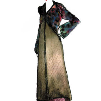 Artigianato intitolato "cappotto in lana bo…" da Stefania Carrano, Opera d'arte originale