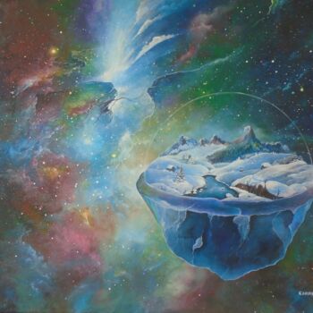 Painting titled ""Confinement"" by Carreno Antonio" Le Peintre Des Étoiles", Original Artwork, Acrylic