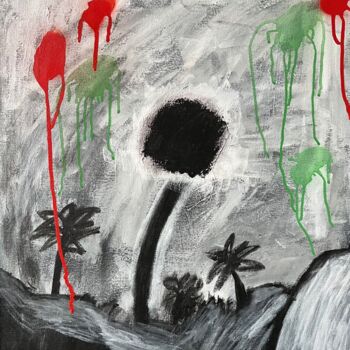 Peinture intitulée "Acid rain" par Carri Konttinen, Œuvre d'art originale, Acrylique