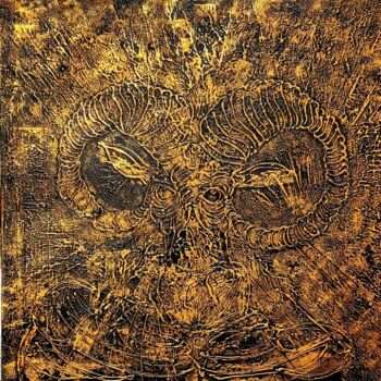 Картина под названием "PAN" - Carriere De Glencoe, Подлинное произведение искусства, Акрил Установлен на Деревянная рама для…