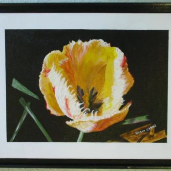 Painting titled "tulipe" by Carro, Original Artwork