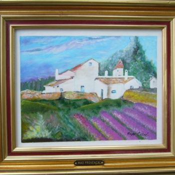 Peinture intitulée "MAS Provençal" par Carro, Œuvre d'art originale, Huile