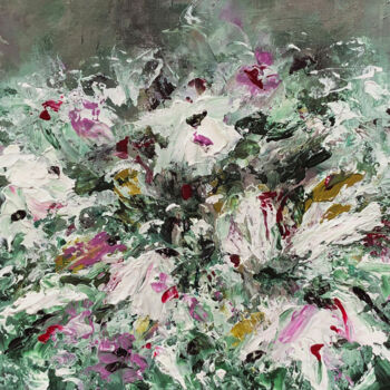 Картина под названием "Flowers for your Bi…" - Carry Van Delft, Подлинное произведение искусства, Акрил