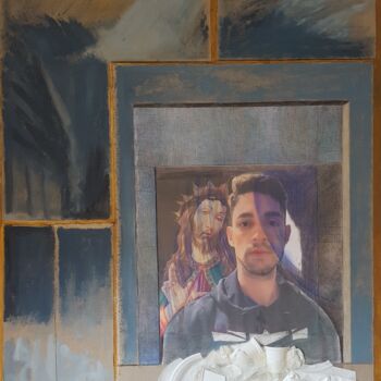 Pittura intitolato "portrait of Samuel…" da Cartasso, Opera d'arte originale, Acrilico