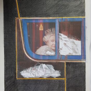 Malarstwo zatytułowany „study for a portrai…” autorstwa Cartasso, Oryginalna praca, Conté