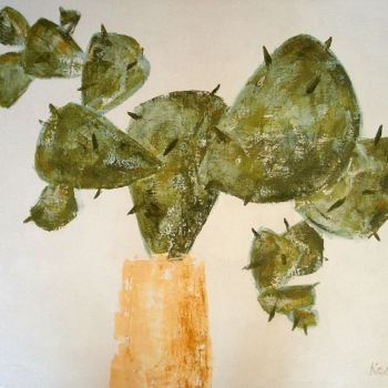 Peinture intitulée "Cactus" par Carterina, Œuvre d'art originale