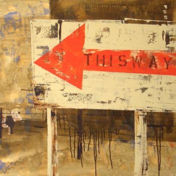 Painting titled "This way" by Carterina, Original Artwork