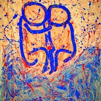 Malarstwo zatytułowany „gemelli” autorstwa Emilio Caruso, Oryginalna praca, Akryl