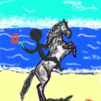 Digital Arts titled "cavallo" by Emilio Caruso, Original Artwork