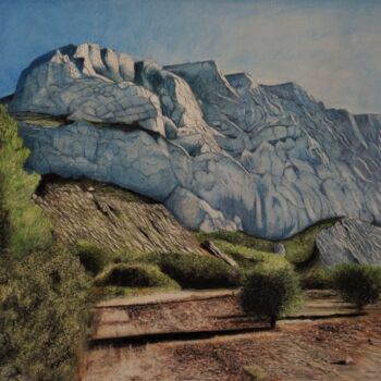 "La montagne Sainte…" başlıklı Resim Patrick Casado tarafından, Orijinal sanat, Kalem