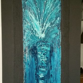 Malerei mit dem Titel "Sacre Bleu" von Casal'Art, Original-Kunstwerk, Acryl