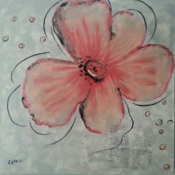 Peinture intitulée "Attractive flower" par Casal'Art, Œuvre d'art originale, Acrylique