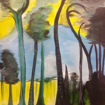 Pintura intitulada "Forêt déchantée" por Casal'Art, Obras de arte originais, Acrílico