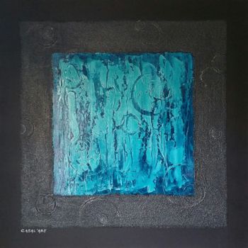 Картина под названием "Bleu" - Casal'Art, Подлинное произведение искусства, Другой