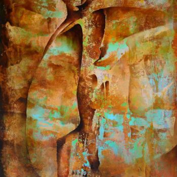 Картина под названием "El Fenix" - Patricia Casanova, Подлинное произведение искусства, Акрил Установлен на Деревянная рама…