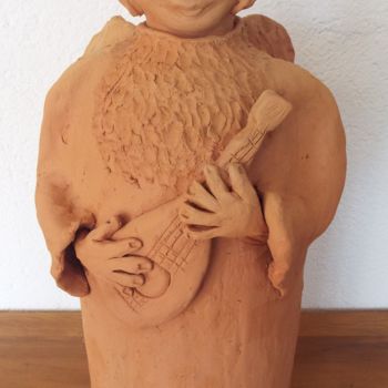 Sculpture titled "Anjo Natural" by Casa Tuia, Original Artwork, Ceramics