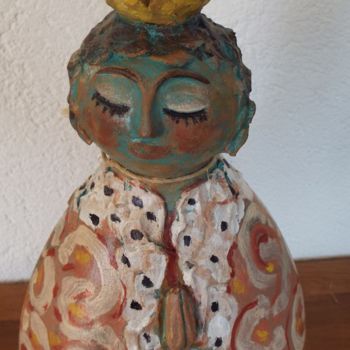 Sculpture titled "Nossa Senhora" by Casa Tuia, Original Artwork, Ceramics