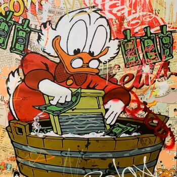 Картина под названием "money laundering" - Caspa, Подлинное произведение искусства, Цифровая живопись