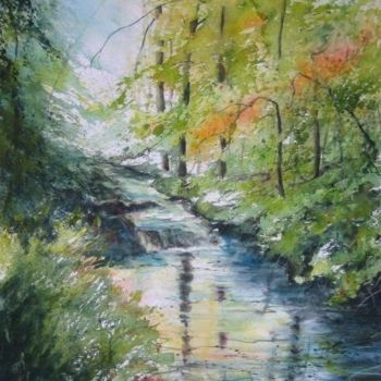 Peinture intitulée "Ruisseau(gd format)" par Le Forestier, Œuvre d'art originale