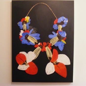 Peinture intitulée "amazon necklace" par Cassia, Œuvre d'art originale