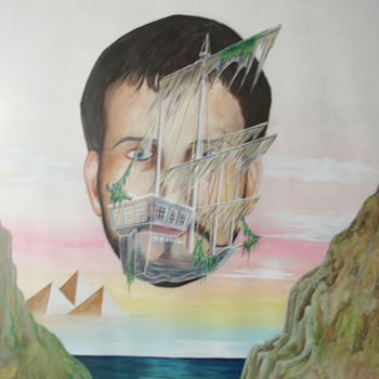 绘画 标题为“ENIGMA” 由Cassiano Lima, 原创艺术品, 水彩 安装在纸板上