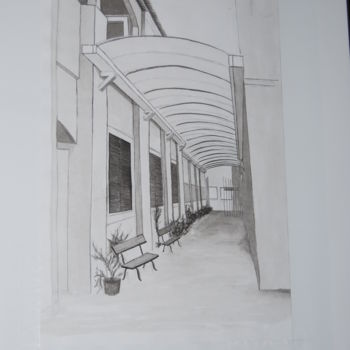 Drawing titled "Túnel" by Cassiano Lima, Original Artwork, Ink