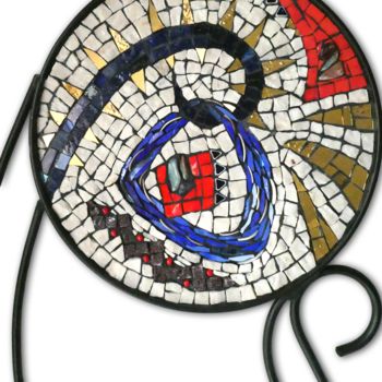 Scultura intitolato "Sospeso" da Cassia Raad, Opera d'arte originale, Mosaico