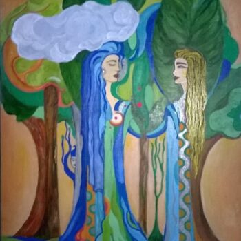 Painting titled "Le Pardon" by Cassio-Galet, Original Artwork, Acrylic